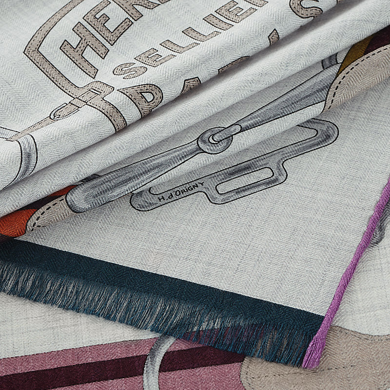 Tatersale rectangle - Grey | Hermès USA